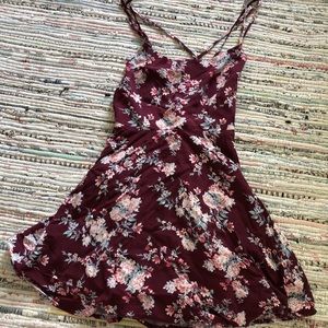 Open back floral dress